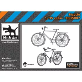   Black Dog 3D35007 Bicycle dioráma makett kiegészítő (1/35)