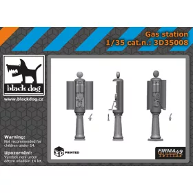   Black Dog 3D35008 Gas station dioráma makett kiegészítő (1/35)