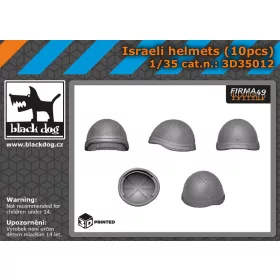   Black Dog 3D35012 Israel army helmets 10pcs dioráma makett kiegészítő (1/35)
