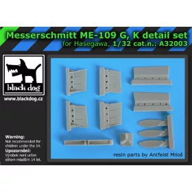   Black Dog A32003Bf-109 G,K for Hasegawa makett dioráma kiegészítő (1/32)