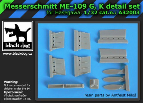 Black Dog A32003Bf-109 G,K for Hasegawa makett dioráma kiegészítő (1/32)