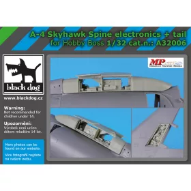   Black Dog A32006 A -4 Skyhawk spine electronic+tail for Hobby Boss makett dioráma kiegészítő (1/32)