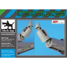   Black Dog A32007 A -4 Skyhawk radar+electronic for Hobby boss makett dioráma kiegészítő (1/32)