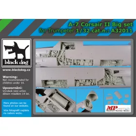   Black Dog A32011 A-7 Corsair II big set for Trumpeter makett dioráma kiegészítő (1/32)