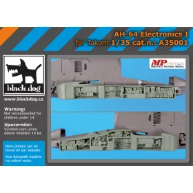   Black Dog A35001 AH-64 electronics I for Takom makett dioráma kiegészítő (1/35)