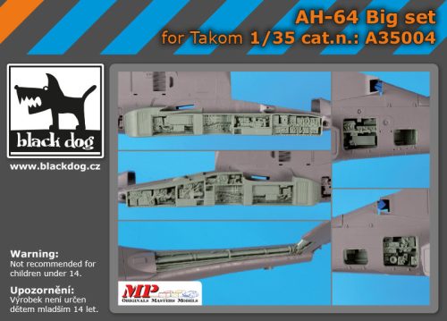 Black Dog A35004 AH-64 Big set for Takom makett dioráma kiegészítő (1/35)