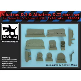   Black Dog A48001 Albatros D.I & D.II detail set for Gavia 4815 & Eduard 8082 makett dioráma kiegészítő (1/48)