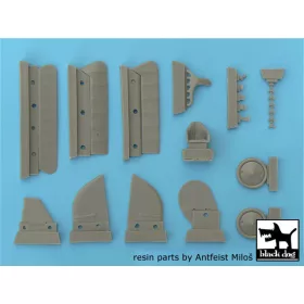   Black Dog A48003 Pfalz D.III A detail set for Eduard 8047, 22 resin parts makett dioráma kiegészítő (1/48)