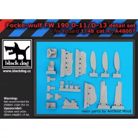  Black Dog A48007Fw -190 D-11-13 for Eduard makett dioráma kiegészítő (1/48)