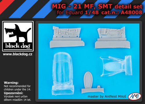 Black Dog A48008 Mig 21 MF,SMT for Eduard makett dioráma kiegészítő (1/48)