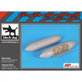   Black Dog A48011 Viking cargo POD accessories set for Italeri makett dioráma kiegészítő (1/48)