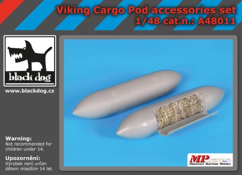 Black Dog A48011 Viking cargo POD accessories set for Italeri makett dioráma kiegészítő (1/48)