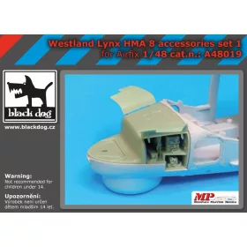   Black Dog A48019 Westland Lynx HMA8 accessories set N°1 for Airfix makett dioráma kiegészítő (1/48)