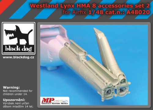 Black Dog A48020 Westland Lynx HMA8 accessories set N°2 for Airfix makett dioráma kiegészítő (1/48)