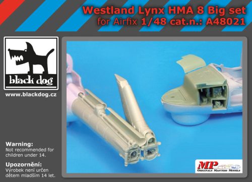 Black Dog A48021 Westland Lynx HMA8 accessories set big set for Airfix makett dioráma kiegészítő (1/48)