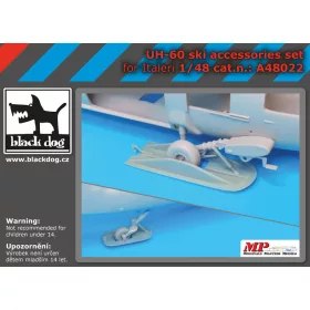  Black Dog A48022 UH-60 Ski accessories set for Italeri makett dioráma kiegészítő (1/48)