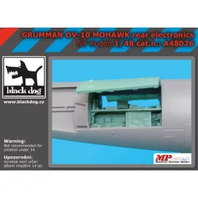   Black Dog A48026 Grumman OV-10 Mohawk rear electronics for Roden makett dioráma kiegészítő (1/48)