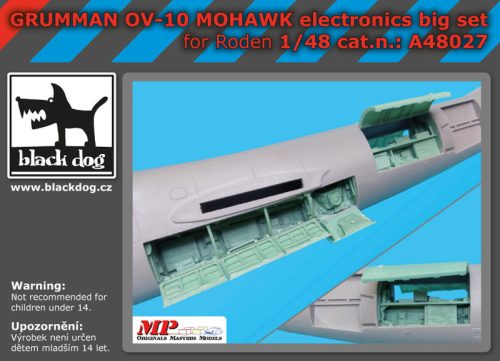 Black Dog A48027 Grumman OV-10 Mohawk electronics big set for Foden makett dioráma kiegészítő (1/48)