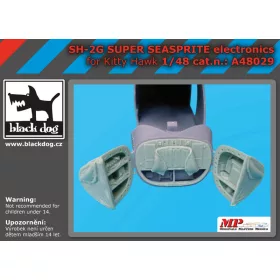   Black Dog A48029 SH-2G Super Seasprite electronics for Kity Hawk makett dioráma kiegészítő (1/48)
