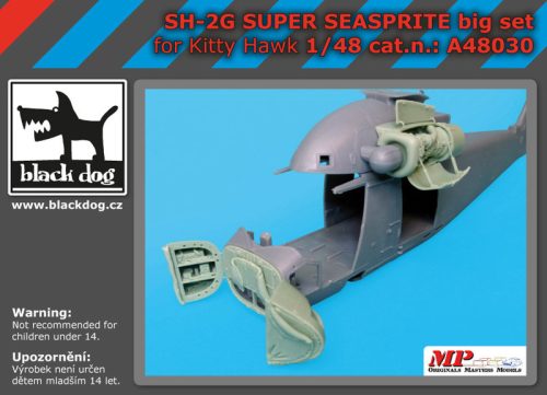 Black Dog A48030 SH-2G Super Seasprite big set for Kity Hawk makett dioráma kiegészítő (1/48)