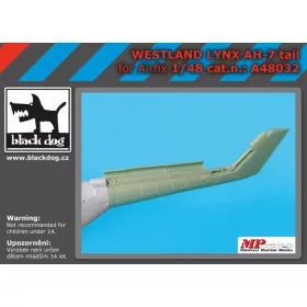   Black Dog A48032 Westland Lynx AH-7 tail for Airfix makett dioráma kiegészítő (1/48)