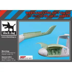   Black Dog A48033 Westland Lynx AH-7 big set for Airfix makett dioráma kiegészítő (1/48)