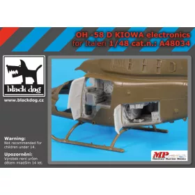   Black Dog A48034 OH-58 D Kiowa electronic for Italeri makett dioráma kiegészítő (1/48)