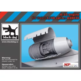   Black Dog A48036 A-10 engine for Italeri makett dioráma kiegészítő (1/48)