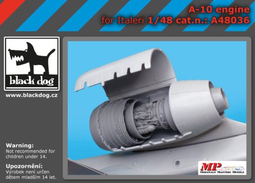 Black Dog A48036 A-10 engine for Italeri makett dioráma kiegészítő (1/48)