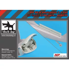   Black Dog A48039 MH-60 K electronic 2 +tail for Italeri makett dioráma kiegészítő (1/48)