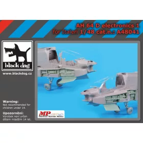   Black Dog A48041 AH -64 D electronic 1 for Italeri makett dioráma kiegészítő (1/48)