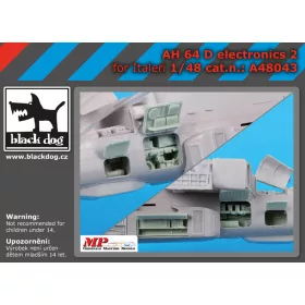   Black Dog A48043 AH-64 D electronic 2 for Italeri makett dioráma kiegészítő (1/48)