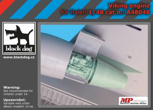 Black Dog A48048 Viking engine for Italeri makett dioráma kiegészítő (1/48)