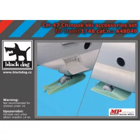   Black Dog A48049 Ch-47 Chinook ski accessories set for Italeri makett dioráma kiegészítő (1/48)