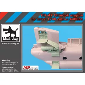   Black Dog A48051 Ch-47 Chinook engine for Italeri makett dioráma kiegészítő (1/48)