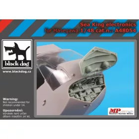   Black Dog A48054 Sea King electronics for Hasegawa makett dioráma kiegészítő (1/48)