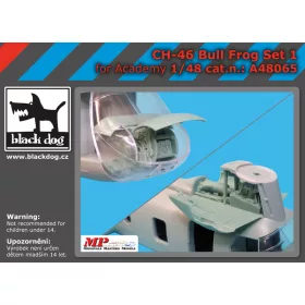   Black Dog A48065 CH-46 Bull Frog set 1 for Academy makett dioráma kiegészítő (1/48)