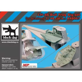   Black Dog A48067 CH-46 Bull Frog big set for Academy makett dioráma kiegészítő (1/48)