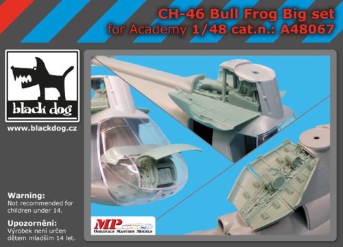 Black Dog A48067 CH-46 Bull Frog big set for Academy makett dioráma kiegészítő (1/48)