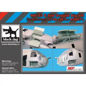   Black Dog A48071 MH-53 E Dragon big set for Academy makett dioráma kiegészítő (1/48)