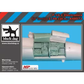   Black Dog A48072 F-16 C electronics for Tamiya makett dioráma kiegészítő (1/48)