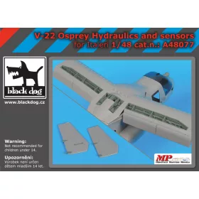   Black Dog A48077 V-22 Osprey Hydraulics and sensors for Italeri makett dioráma kiegészítő (1/48)