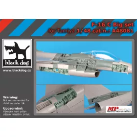   Black Dog A48081 F-16 C big set for Tamiya makett dioráma kiegészítő (1/48)