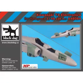   Black Dog A48084 Kawasaki T 4 electronics for Hasegawa makett dioráma kiegészítő (1/48)