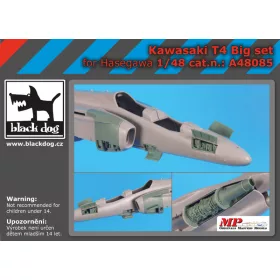   Black Dog A48085 Kawasaki T 4 big set for Hasegawa makett dioráma kiegészítő (1/48)