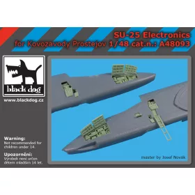   Black Dog A48093 SU -25 electronics for Kovozávody Prostějov makett dioráma kiegészítő (1/48)