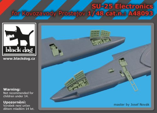 Black Dog A48093 SU -25 electronics for Kovozávody Prostějov makett dioráma kiegészítő (1/48)