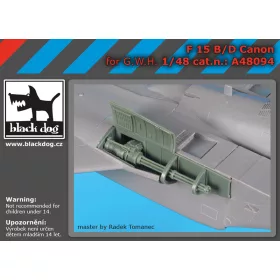   Black Dog A48094 F-15 C/D canon for G.W.H makett dioráma kiegészítő (1/48)