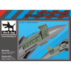   Black Dog A48096 F-15 C/D electronic for G.W.H makett dioráma kiegészítő (1/48)