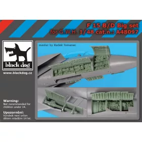   Black Dog A48097 F-15 C/D big set for G.W.H makett dioráma kiegészítő (1/48)